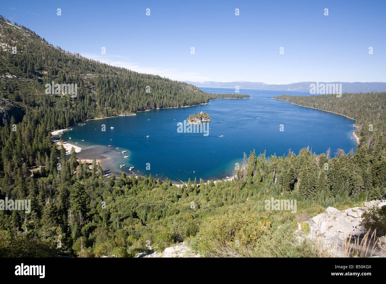 Emerald Bay, Lake Tahoe Foto Stock