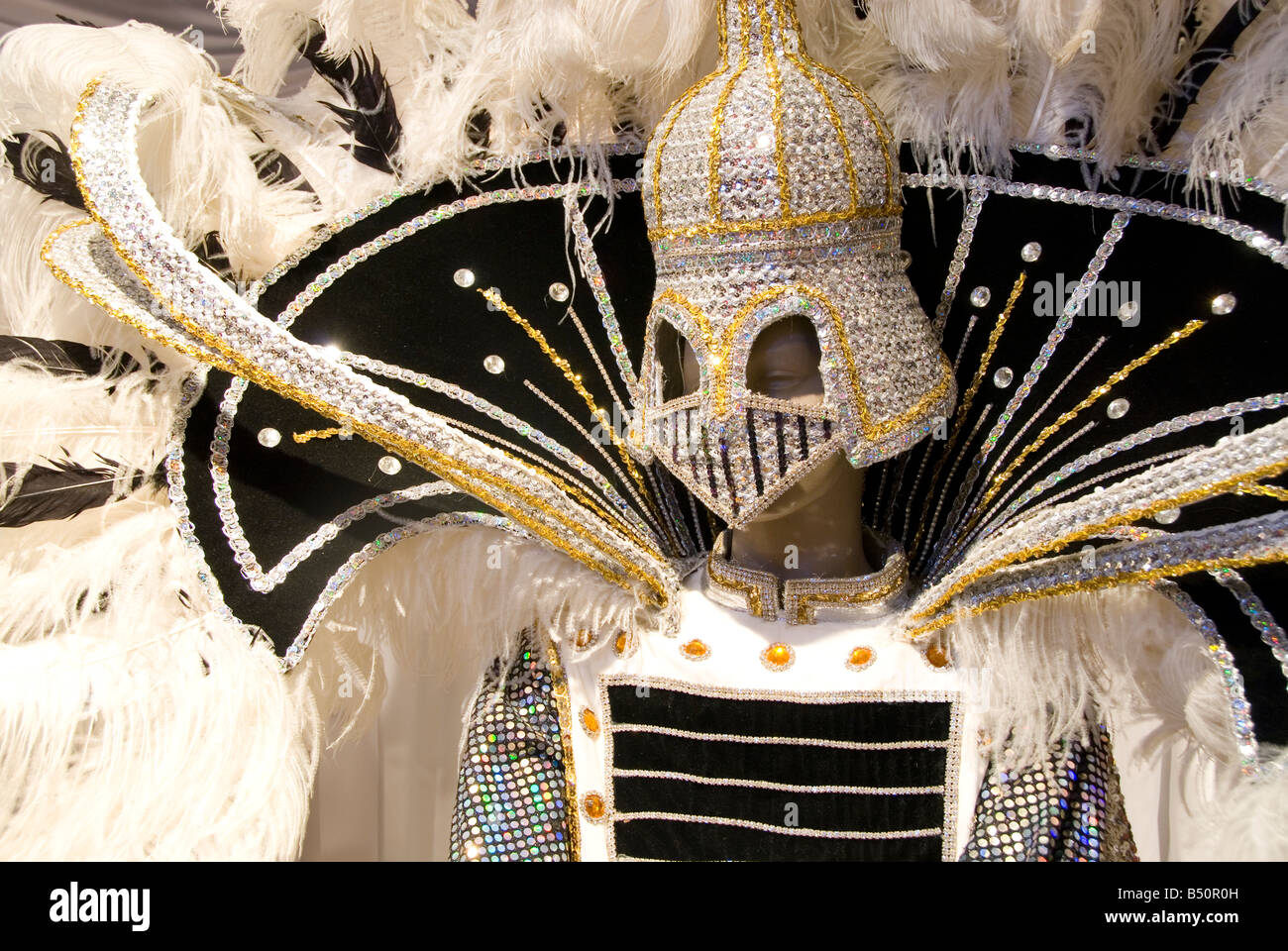 Manichini in costume presso il Mardi Gras museo di Imperial Calcasieu, Lake Charles, Louisiana Foto Stock
