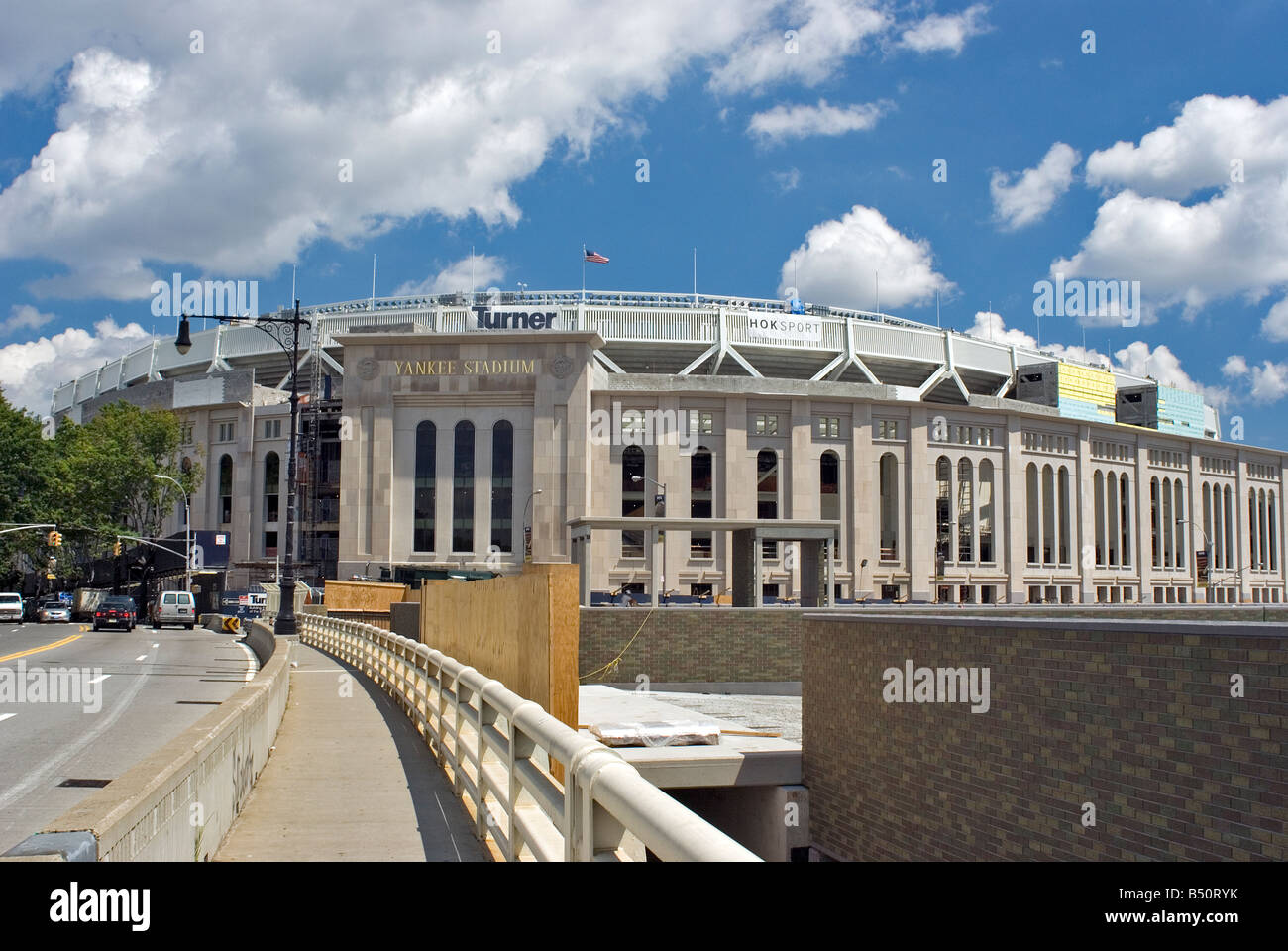 Il nuovo Yankee Stadium in costruzione, luglio 2008, Bronx NY Foto Stock