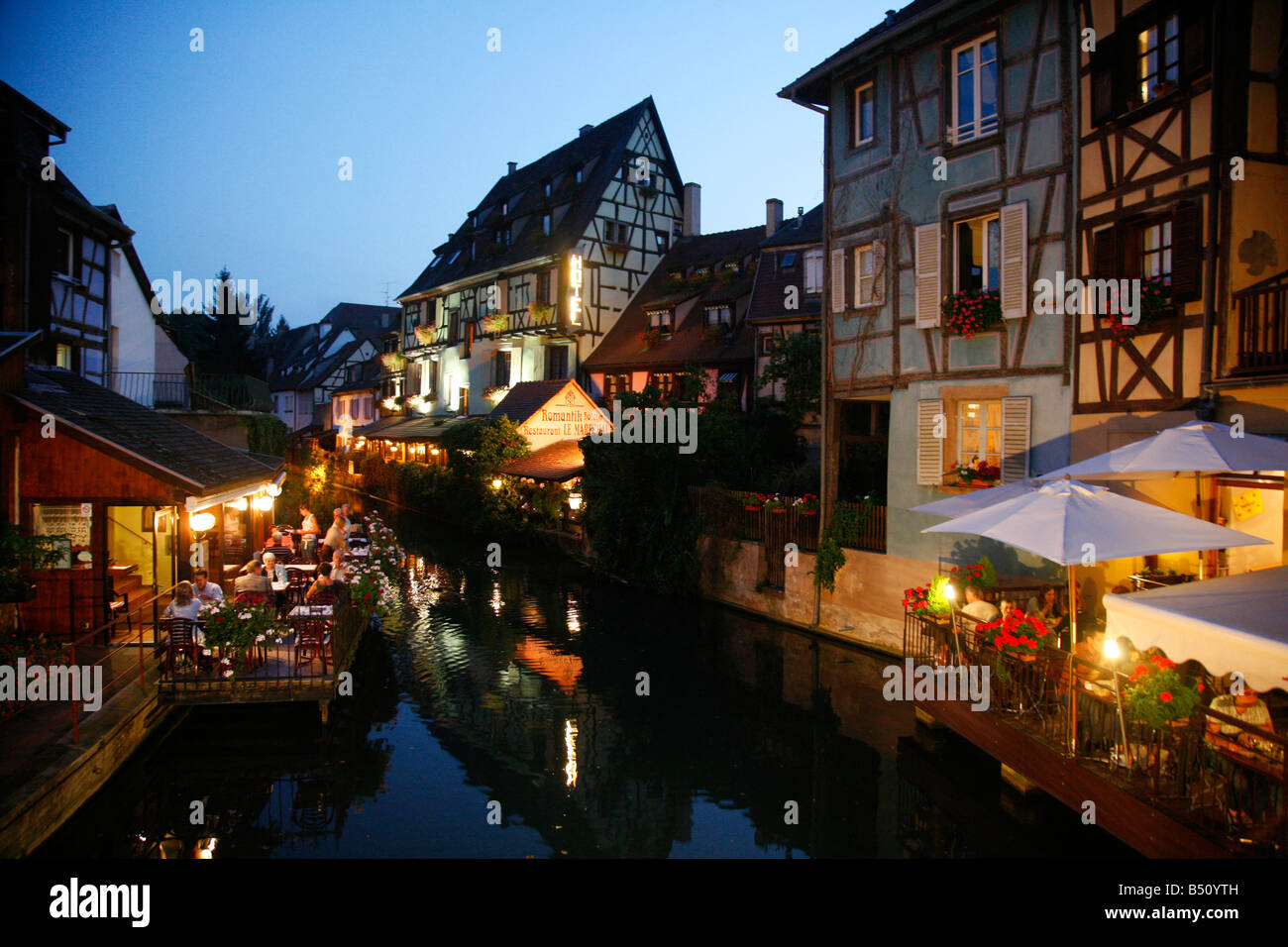 Sep 2008 - Petite Venise in Colmar Alsace Francia Foto Stock