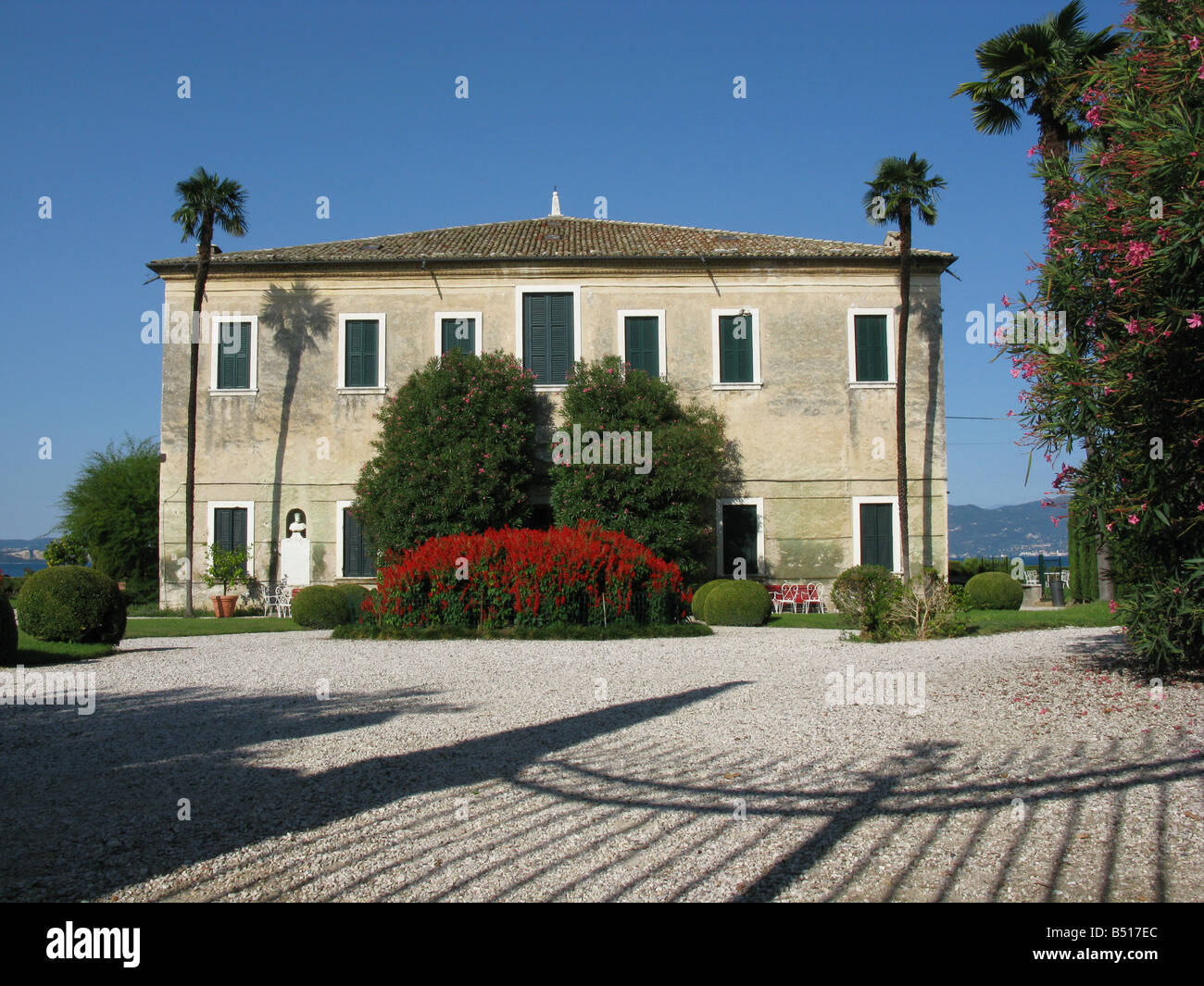 Villa veneta del lago di Garda Foto Stock