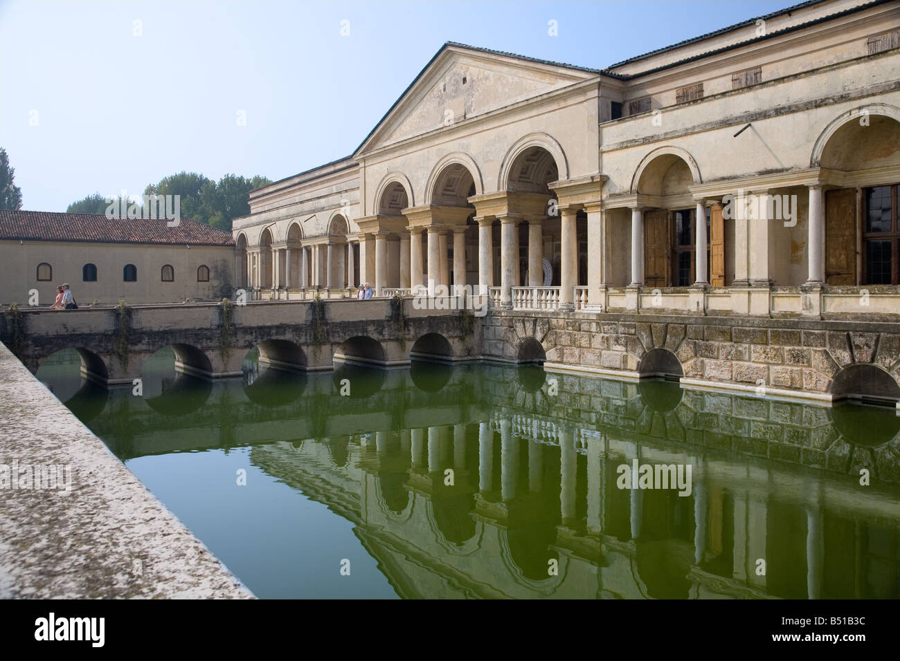 Palazzo Te a Mantova, Nord Italia. Architettura manierista di Giulio Romano. 1524 - 1534 Foto Stock