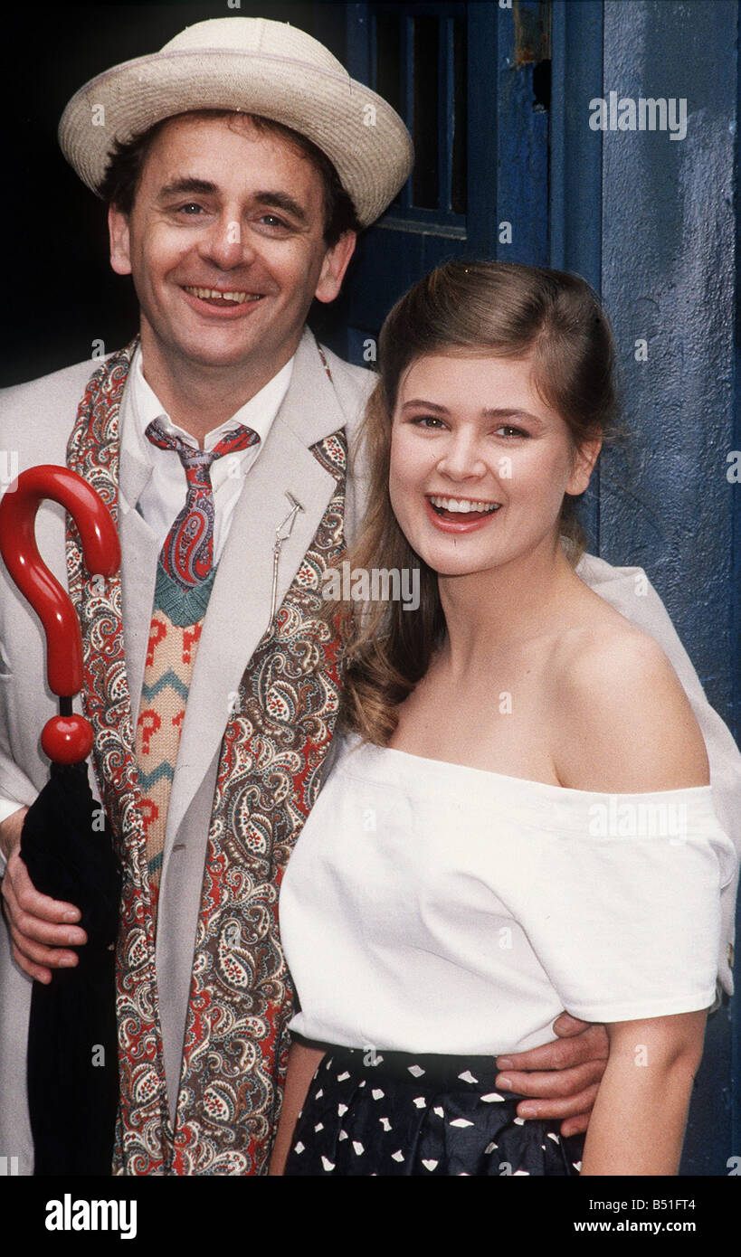 L'attrice Sophie Aldred che ha giocato il compagno Ace accanto al medico che n. 7 Sylvester McCoy 1987 Foto Stock