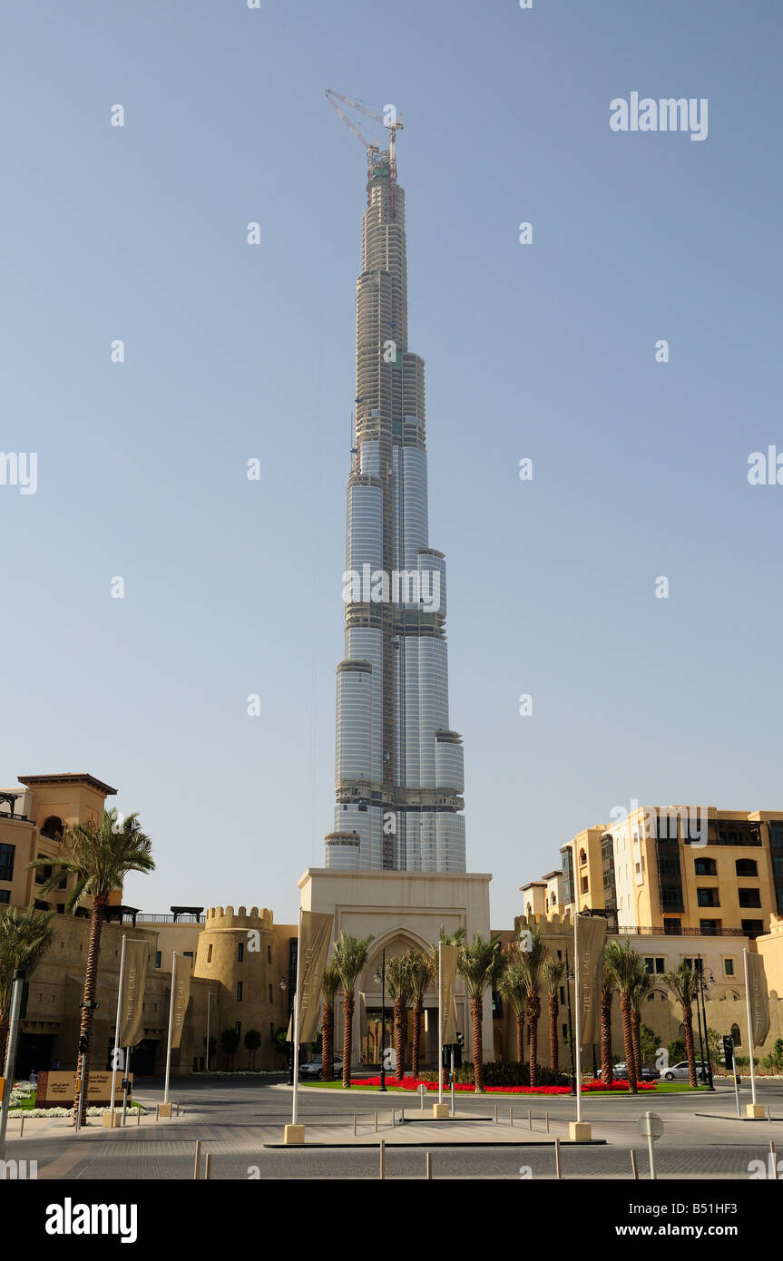 Il Burj Dubai, Dubai, Emirati Arabi Uniti Foto Stock