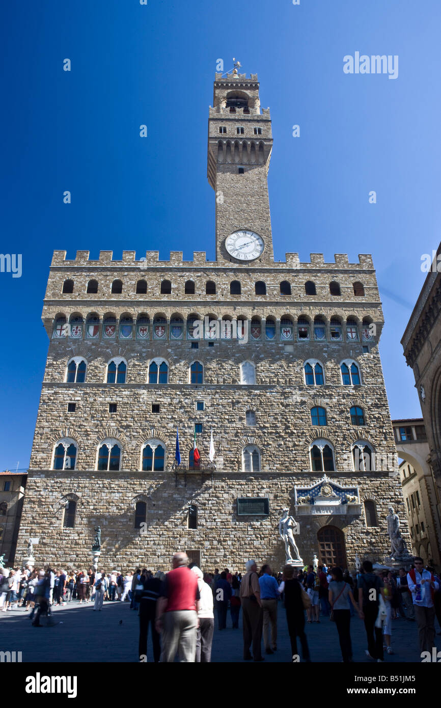 Palazzo Vecchio, Firenze, Toscana, Italia Foto Stock