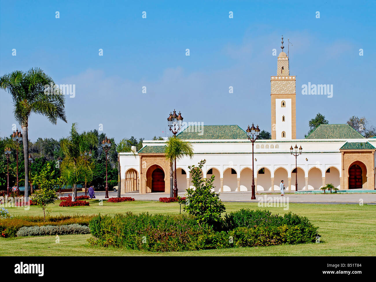 Moschea, presso Palazzo dei Re di Rabat Foto Stock