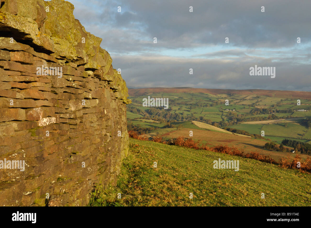 Parete stalattite rotonda il Galles Begwns Foto Stock