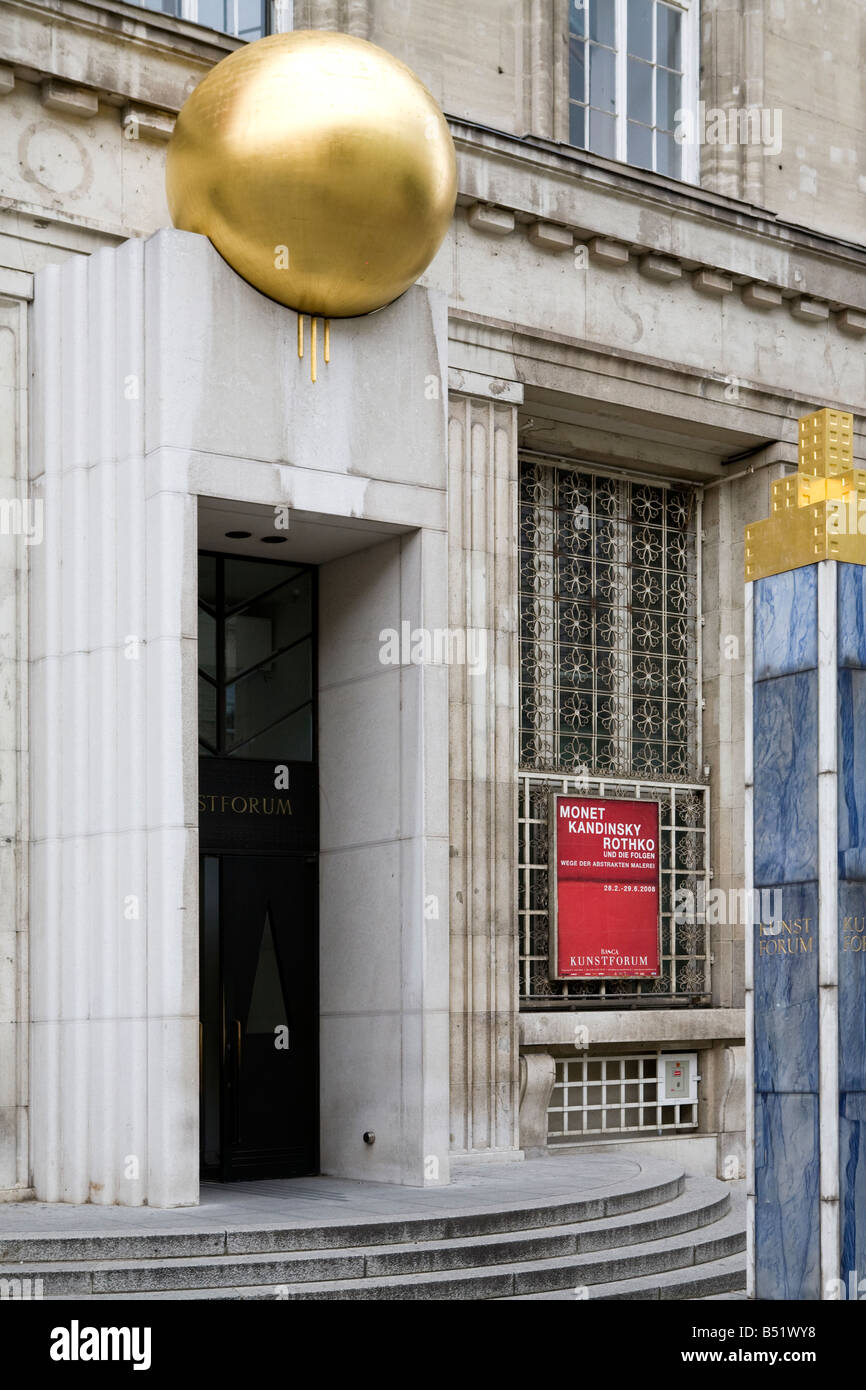 Bank Austria Kunstforum di Vienna Foto Stock