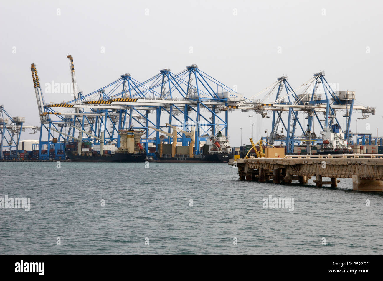 Il terminale del mare di "Malta Freeport' in Malta. Foto Stock