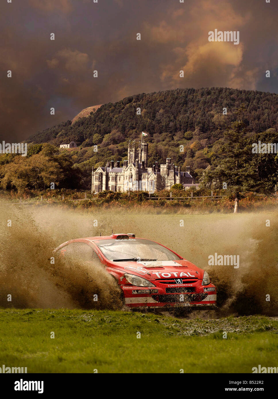 Margam auto da rally Margam Park West Glamorgan Galles del Sud Foto Stock