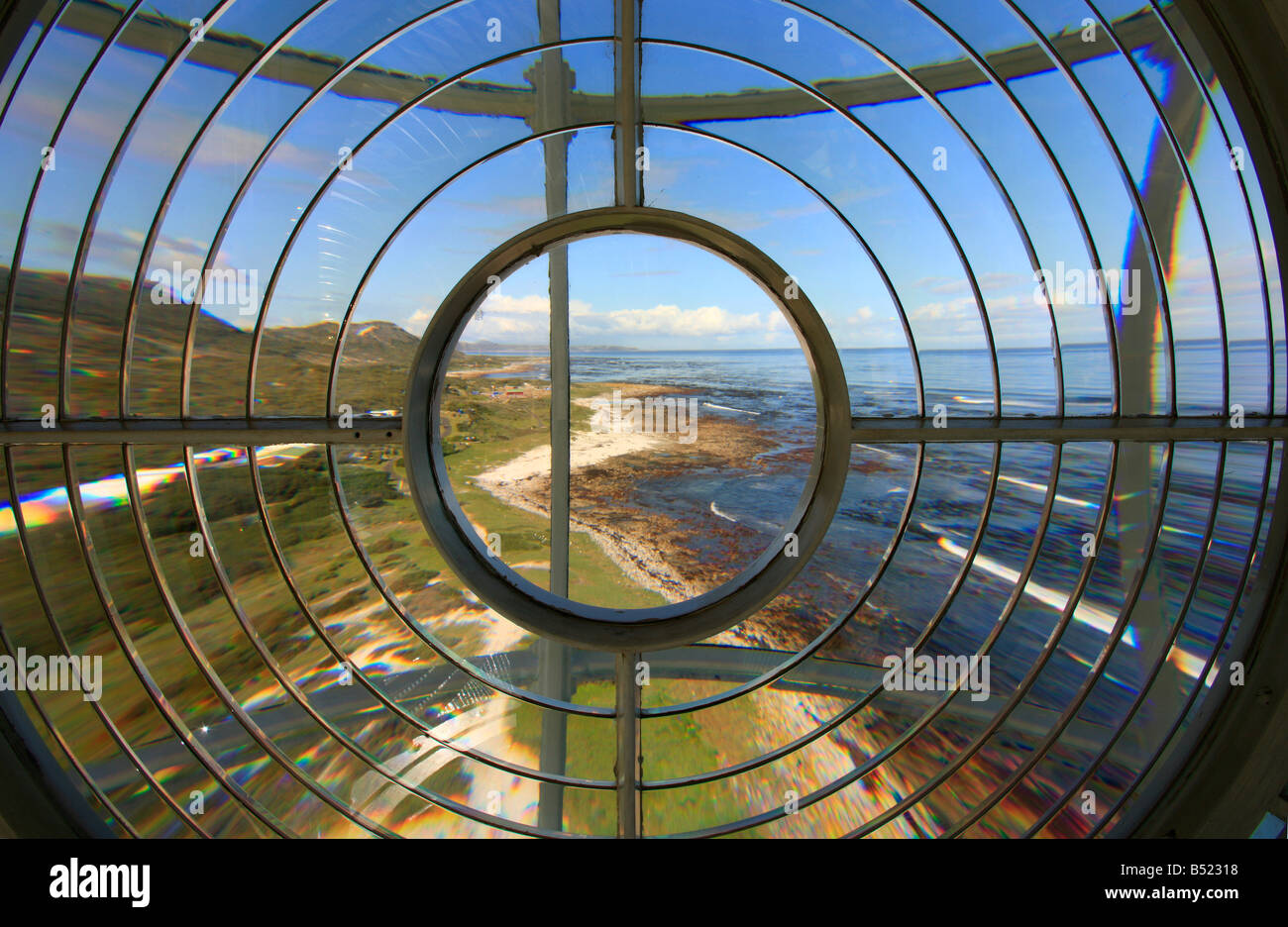 Vista dal faro Slangkop, Kommetjie, Sud Africa Foto Stock