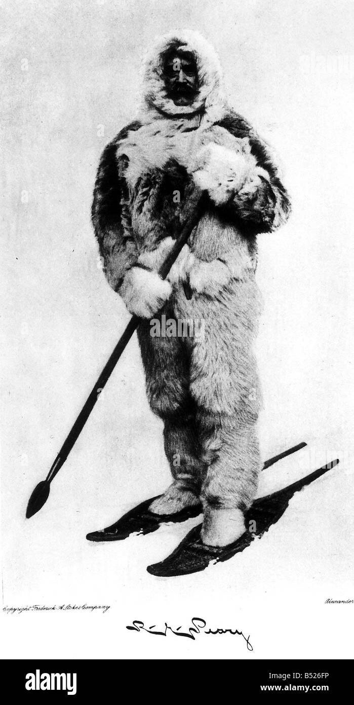 Robert Peary Arctic explorer Foto Stock