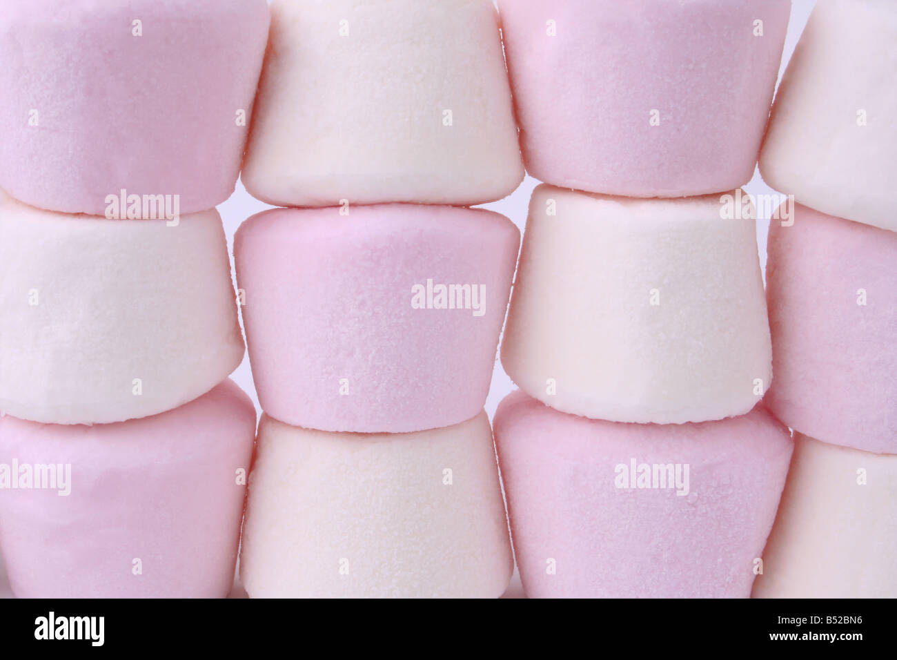 Un mucchio di marshmallows Foto Stock