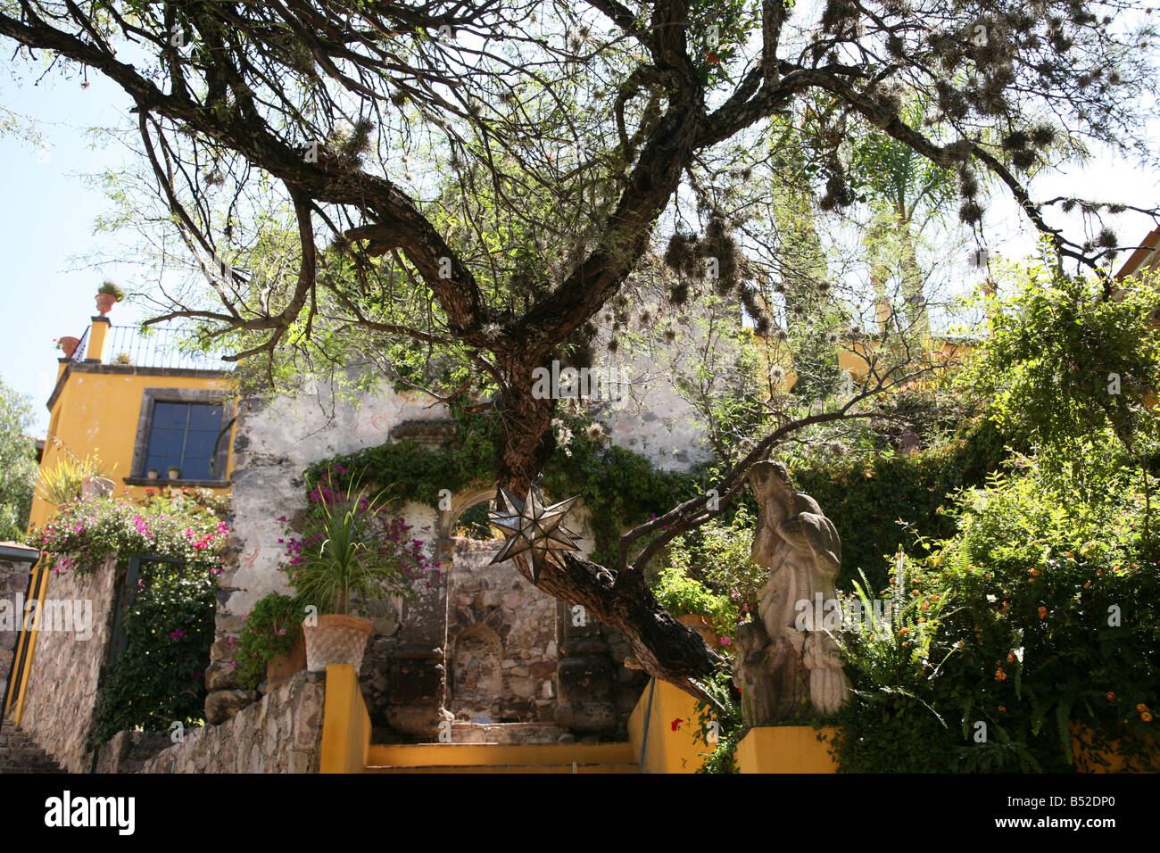 Arhictectural esterna di una Hacienda San Miguel, Messico Foto Stock