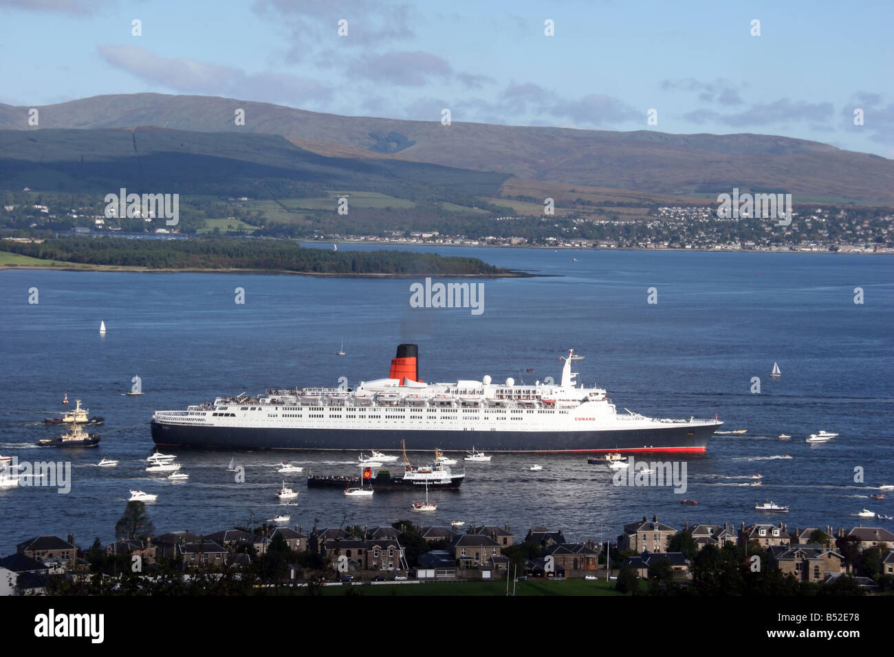 La Queen Elizabeth ll Foto Stock