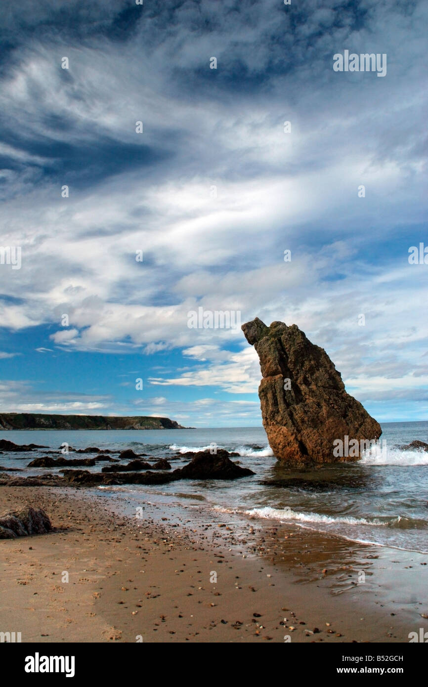 Uno dei tre Re Magi, Cullen Bay, Aberdeenshire, Scozia Foto Stock