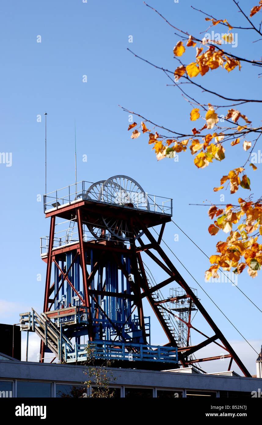 In miniera Snibston Discovery Park, Coalville, Leicestershire, England, Regno Unito Foto Stock