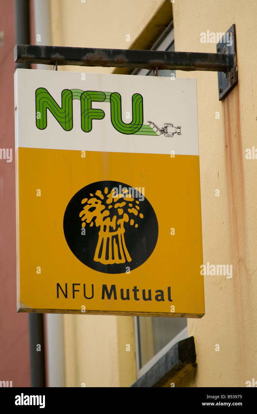 Sindacato nazionale degli agricoltori NFU Mutual Insurance Company registrazione Foto Stock