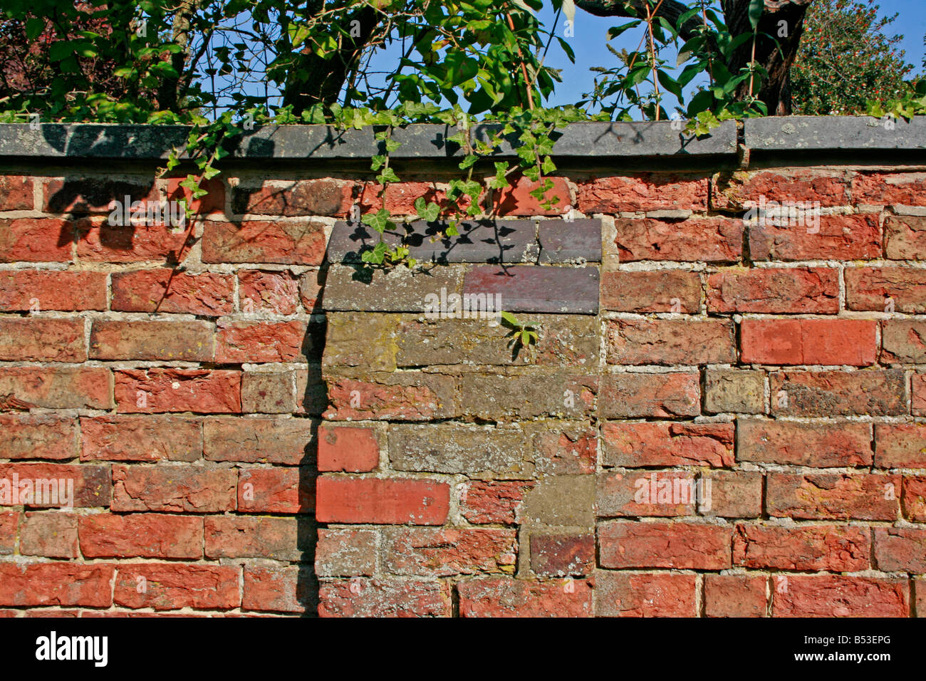 Giardino vecchio muro - Vittoriano e alterate. Foto Stock