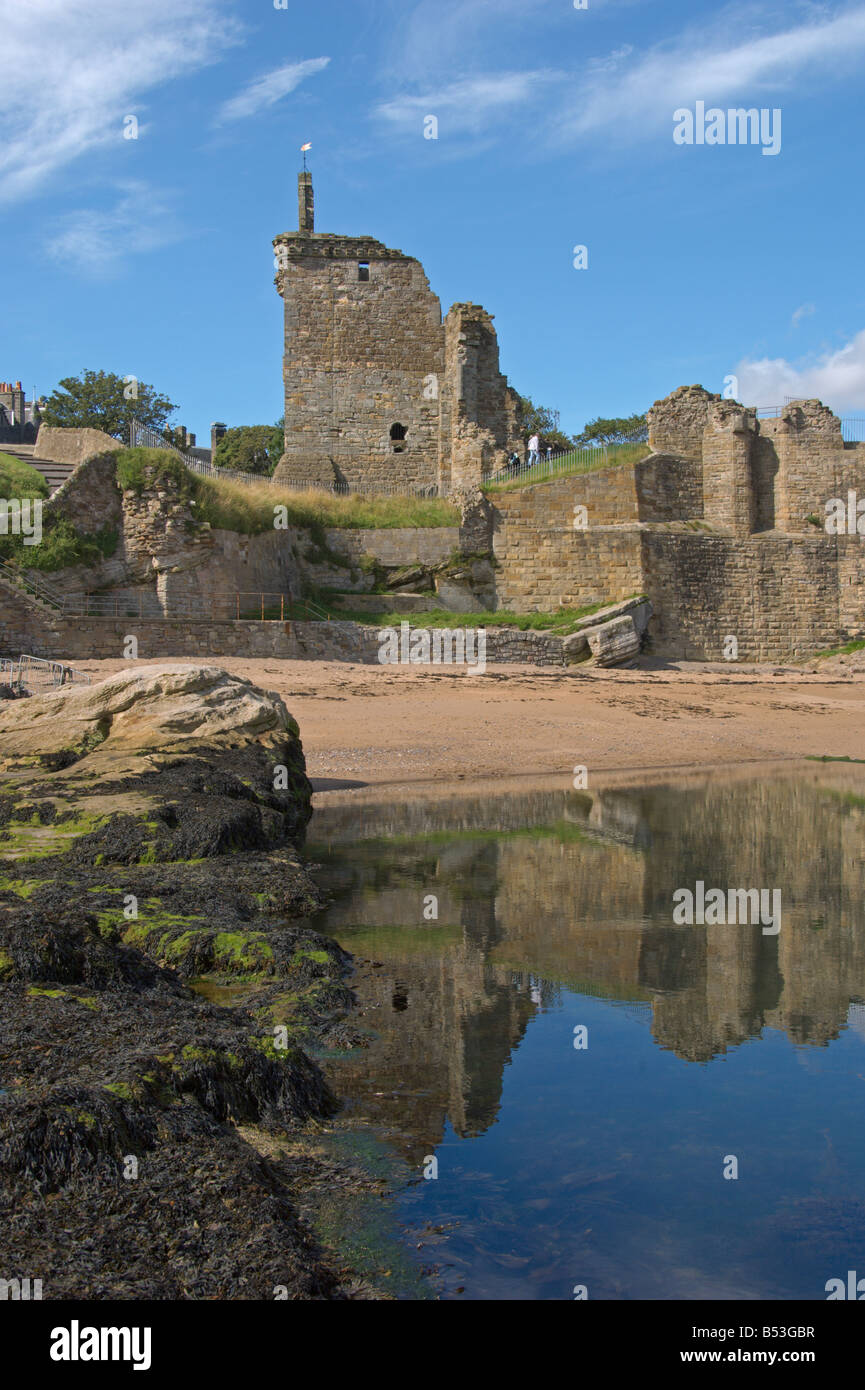 St Andrews riflessioni beach Fife Scozia Agosto 2008 Foto Stock