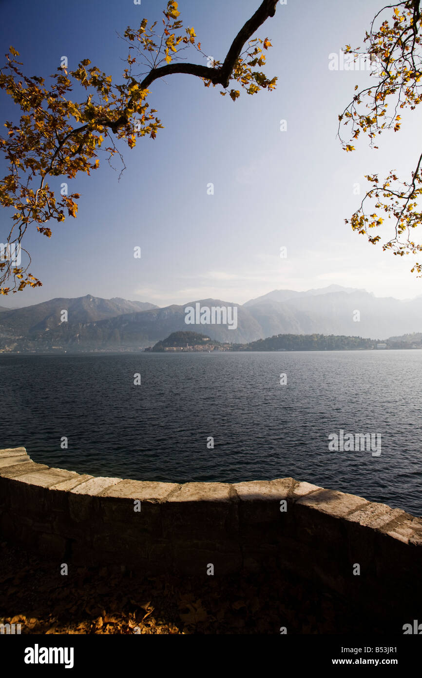 Il lago di Como scenic. Tremezzo, Como, Italia Foto Stock