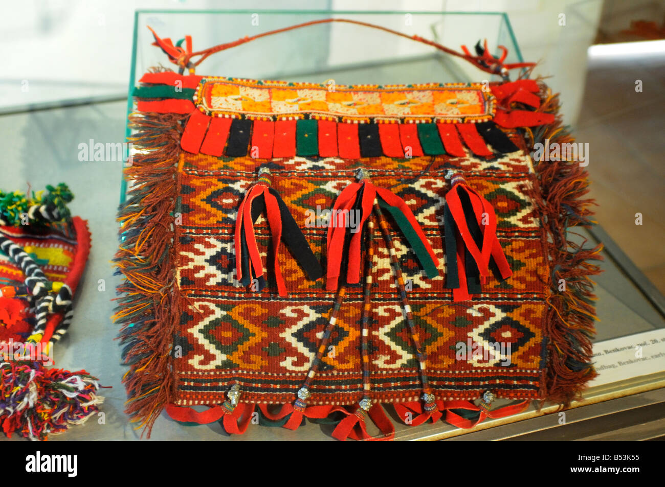 Museo etnografico con il display di un tradizionale borsetta Split Croazia Foto Stock