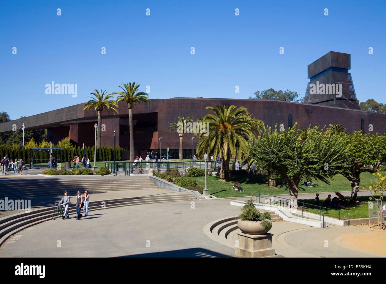 Il Museo de Young Golden Gate Park di San Francisco in California Foto Stock