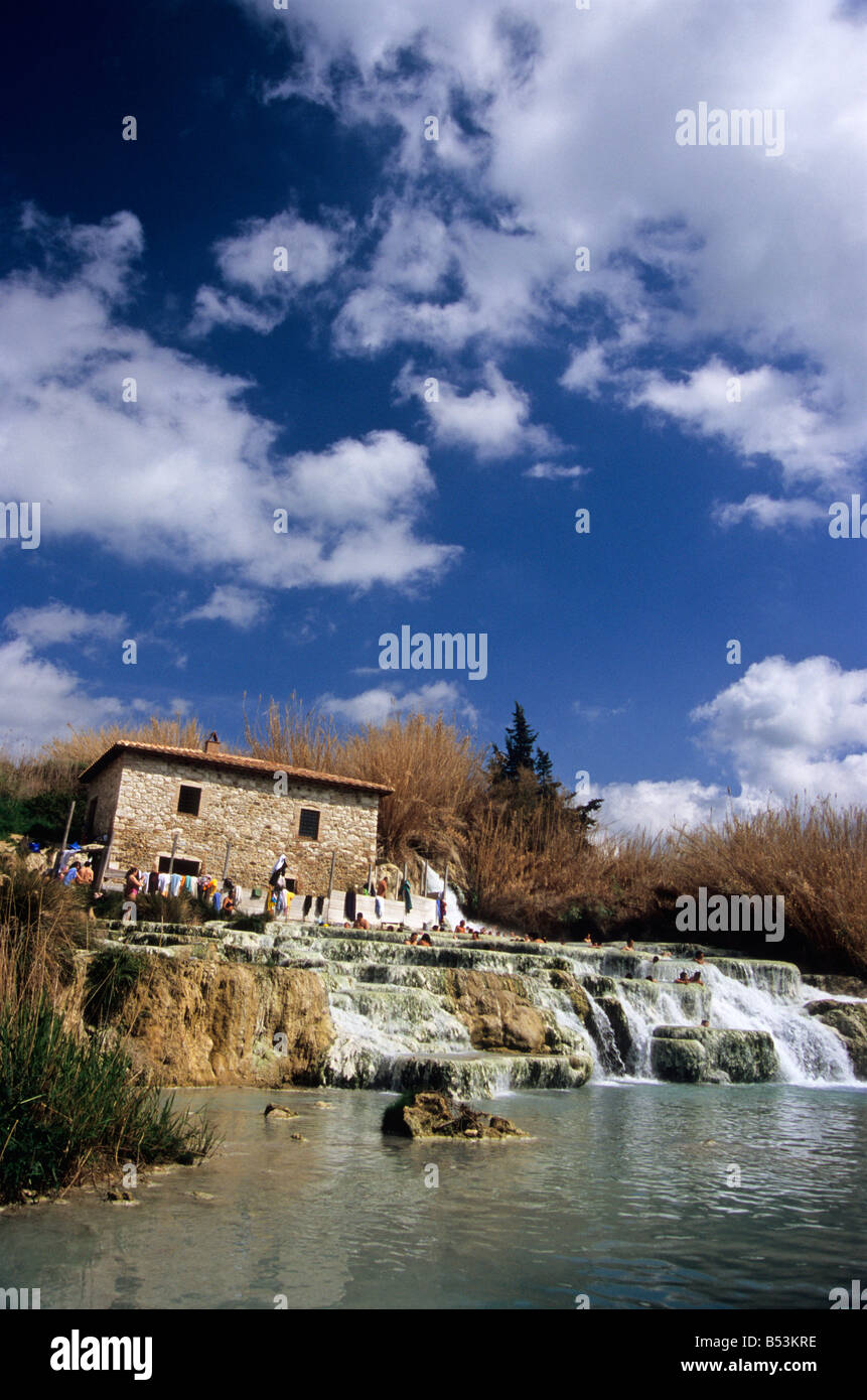 Terme di Saturnia, Provincia di Grosetto, Toscana, Italia Foto Stock