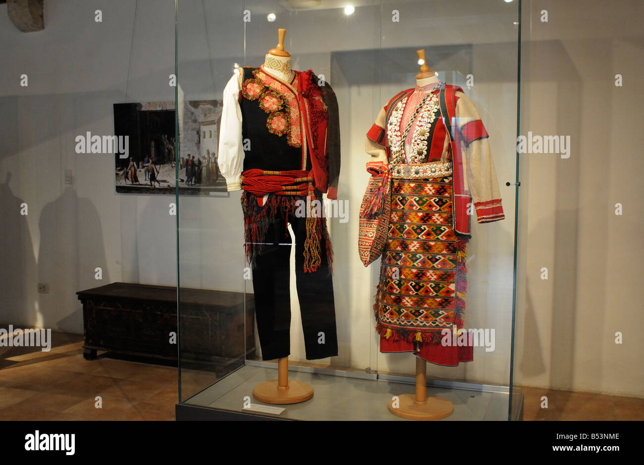 Museo etnografico con esposizione di costumi nazionali Split Croazia Foto Stock