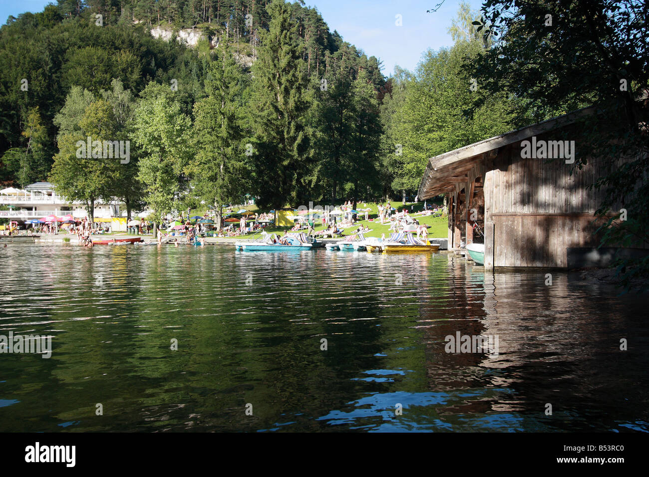 Un lago chiamato hechtsee vicino a Kufstein Foto Stock