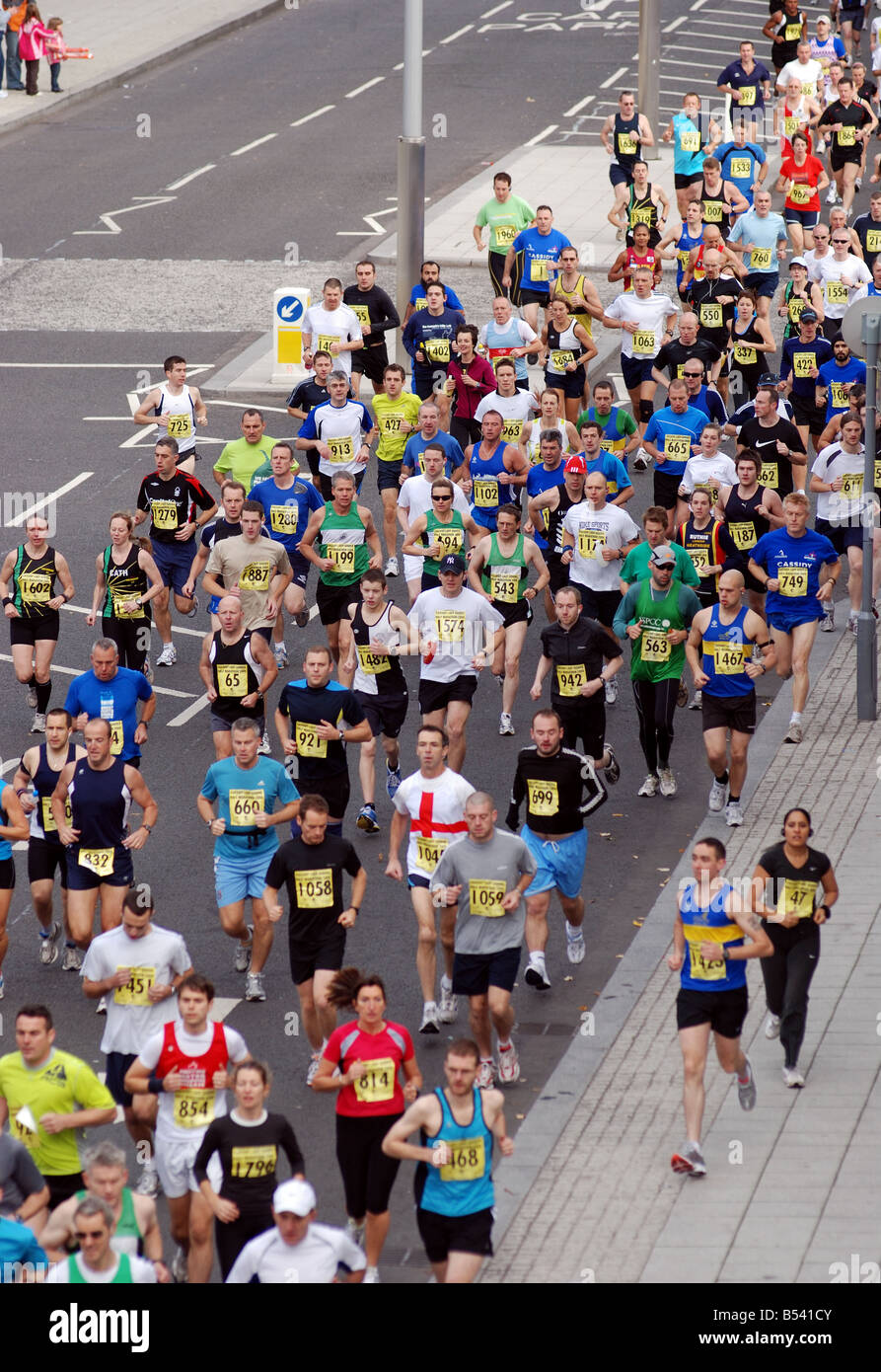 Guide di scorrimento in 2008 Lady Godiva Mezza Maratona Coventry Regno Unito Foto Stock