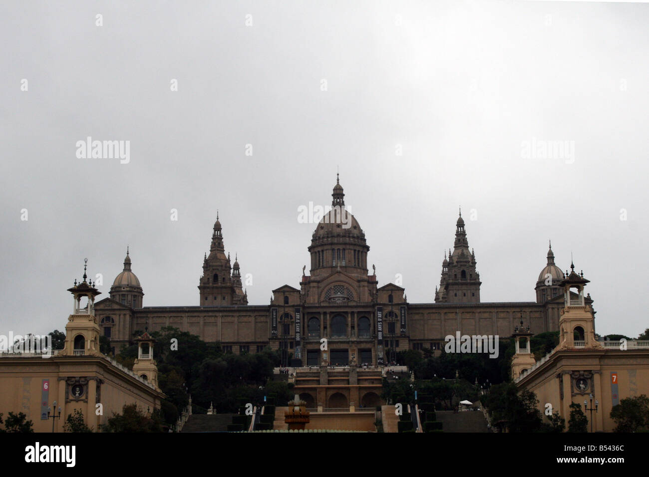 Il Museu Nacional d'Art de Catalunya in Palazzo Nazionale (Palau Nacional) [Montjuic, Barcellona, in Catalogna, Spagna, Europa]. . Foto Stock