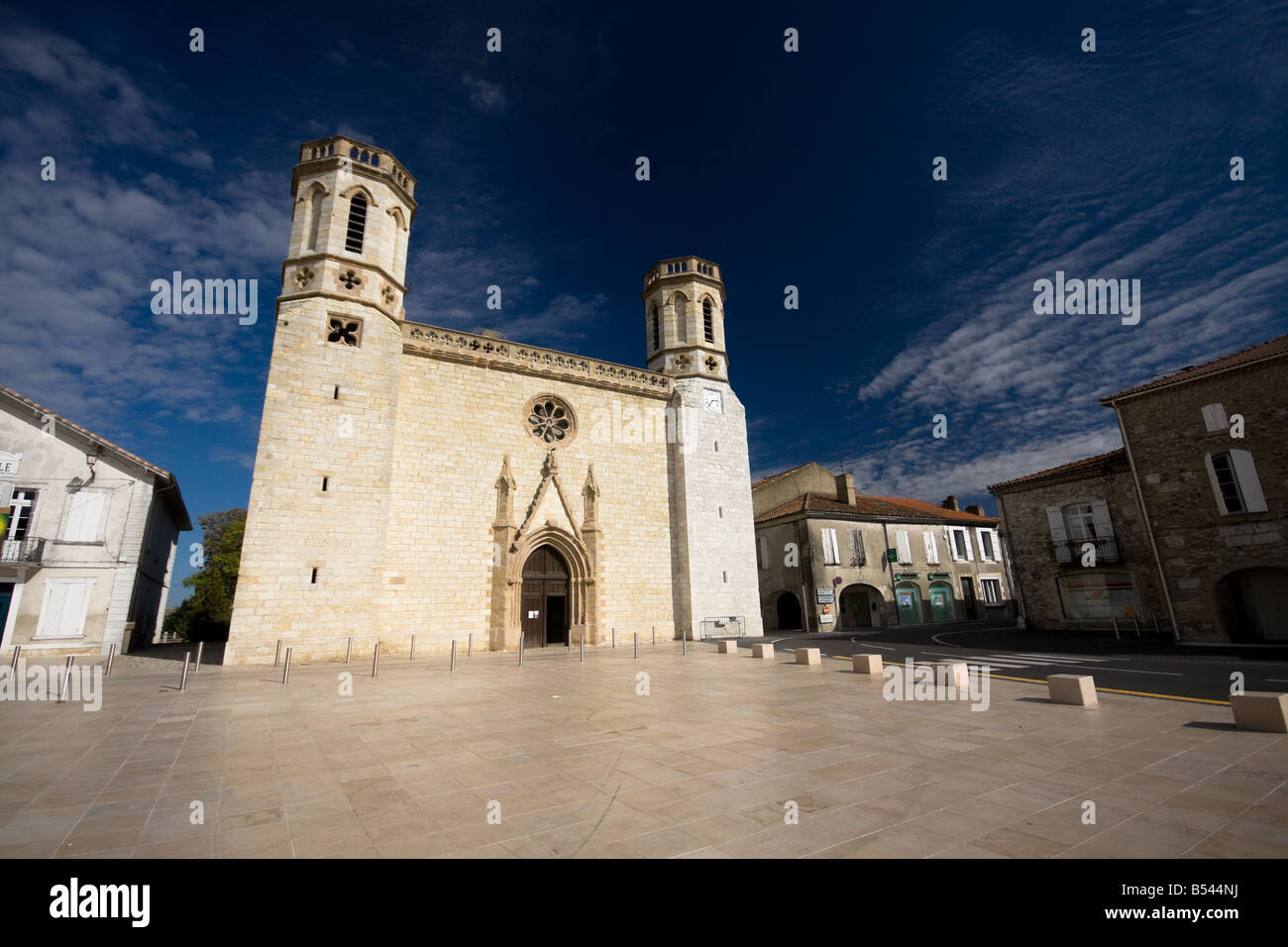 Condom town square, Gers Francia meridionale Foto Stock