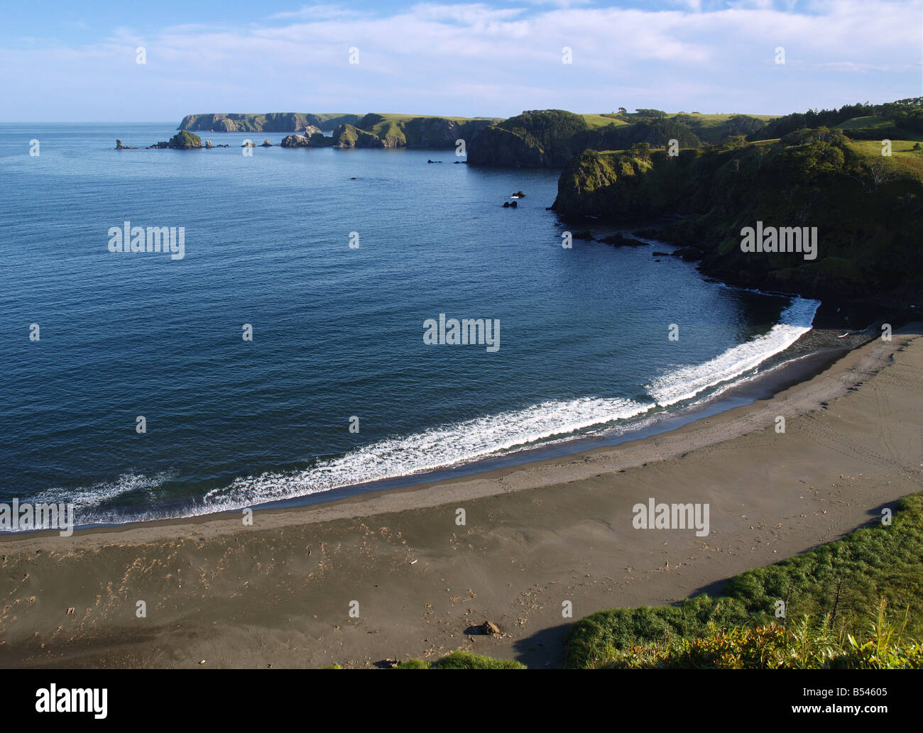 Oceanic Baia di Isola di Shikotan Foto Stock