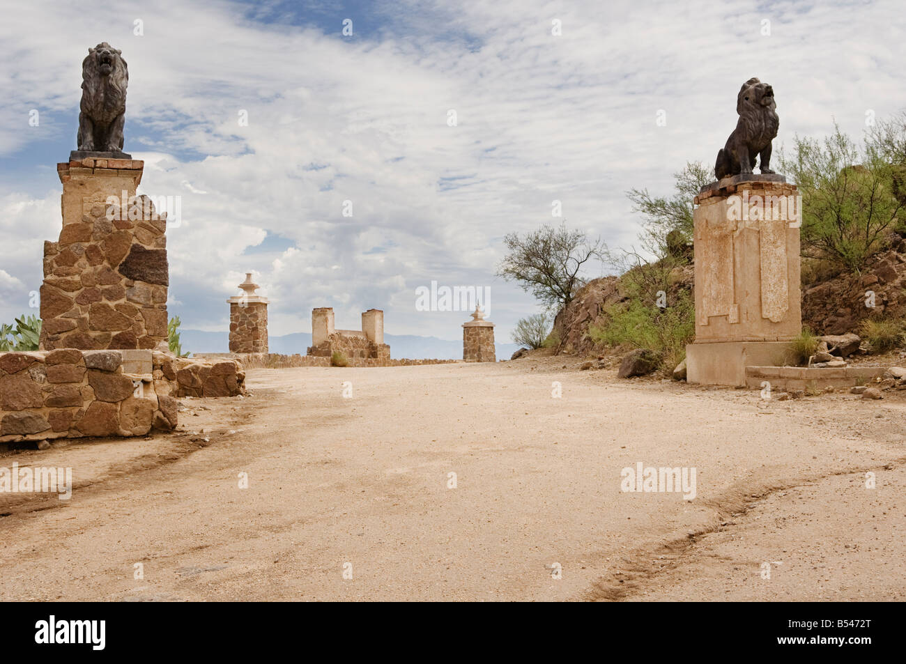 San Xavier Missione, Nuovo Messico. Foto Stock