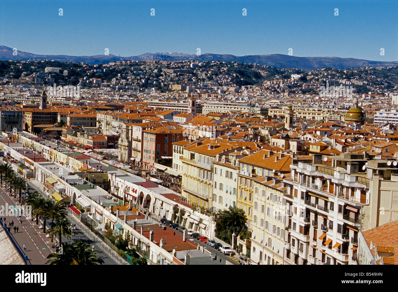Nizza Promenade des Anglais Alpes-maritimes 06 French Riviera Cote d Azur PACA Francia Europa Foto Stock