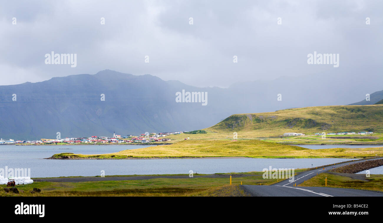 Vista di Snaefellsnes Grundarfjordur Islanda Foto Stock