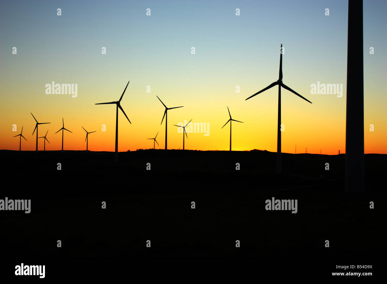 Una centrale eolica sulla penisola di Eyre con alta risoluzione Fotografia, South Australia, Australia Foto Stock