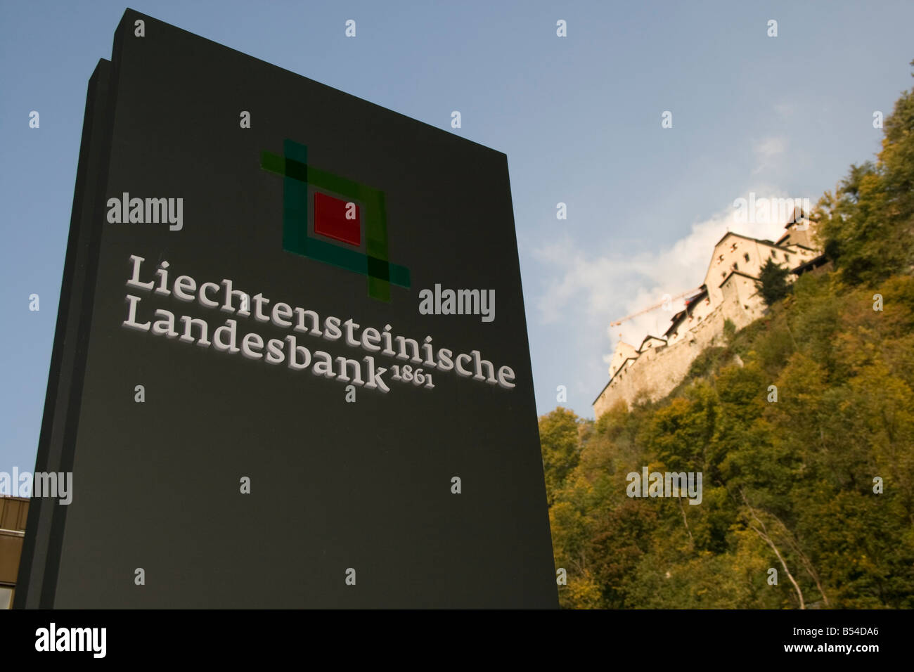 Liechtensteinische Landesbank, segni, Vaduz, Liechtenstein, Principato,l'Europa,unione,banking,soldi Foto Stock