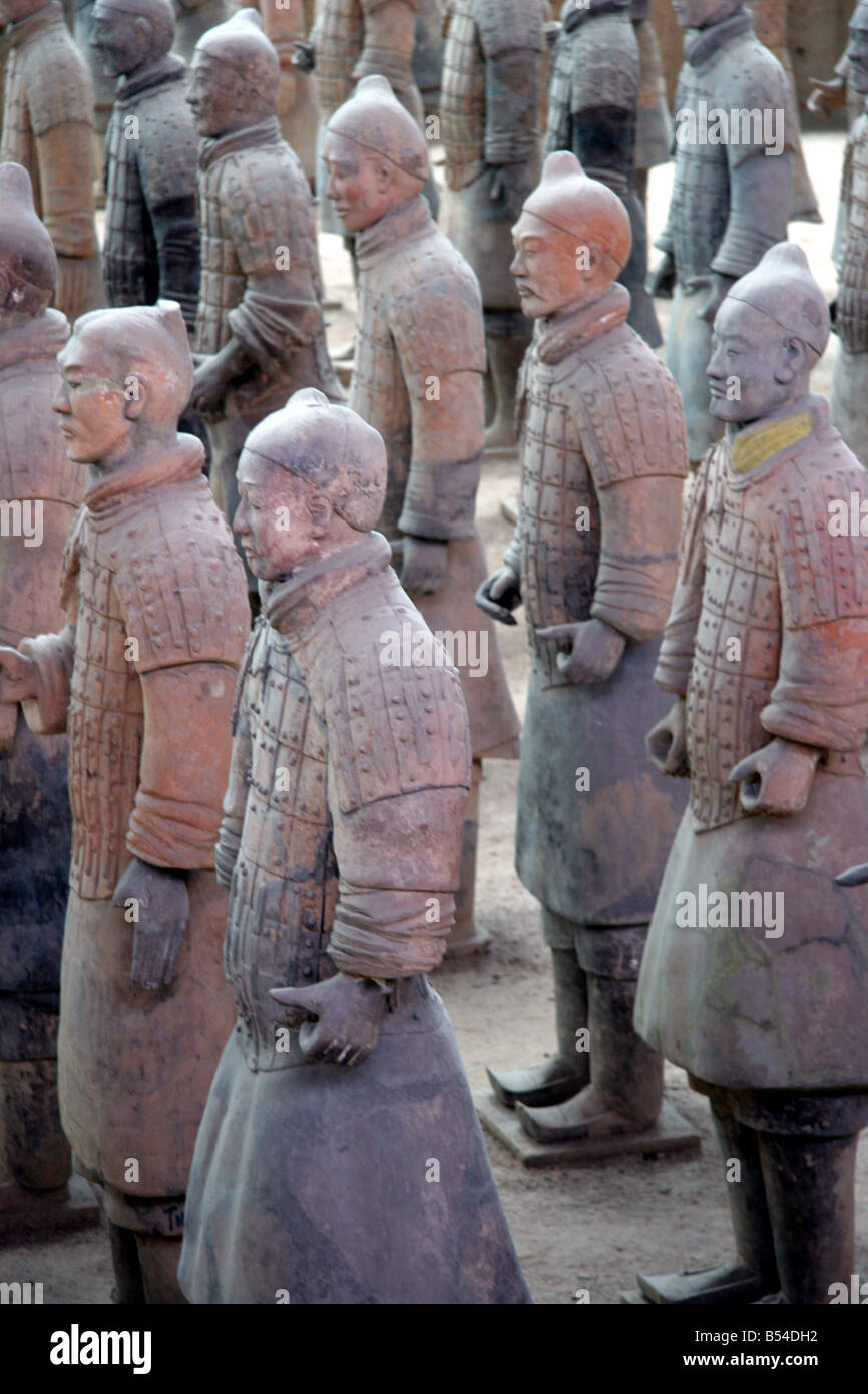 I guerrieri Terrecota vicino a Xian Cina Foto Stock