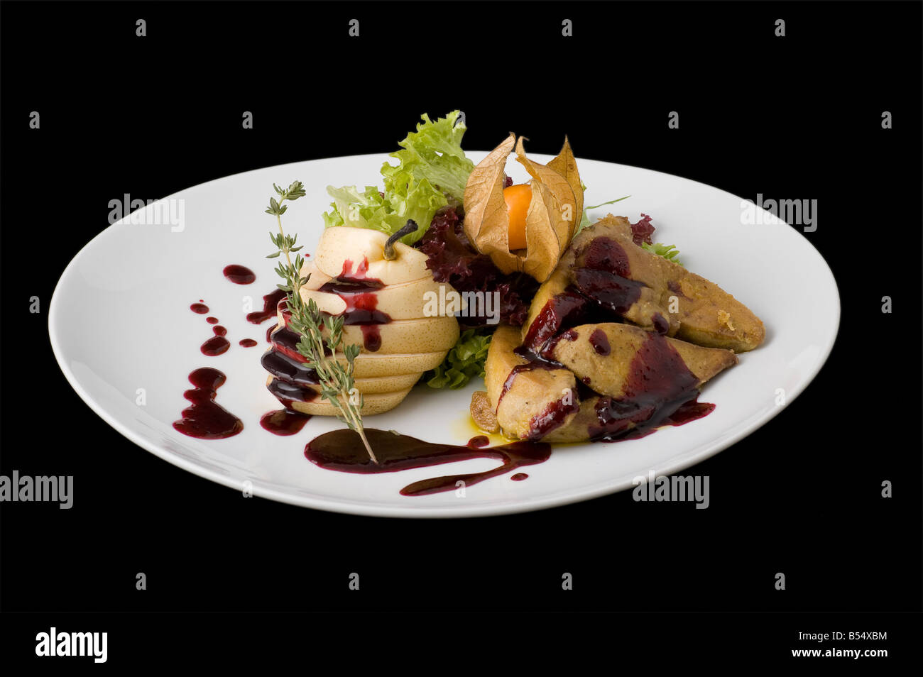 Fegato d oca (foie gras) Foto Stock