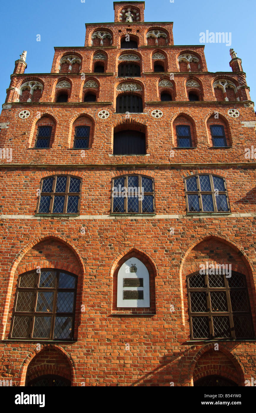 Jörgen Kocks Gård nella vecchia città di Malmö in Svezia un borgomastro s house dating from 1523 Foto Stock