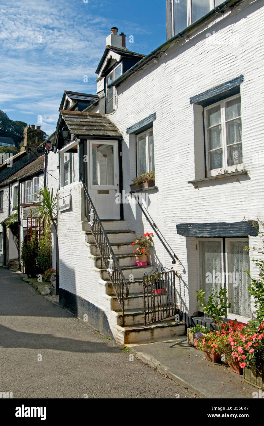 Il Captains Cabin Ristorante Polperro Cornwall Inghilterra REGNO UNITO Foto Stock