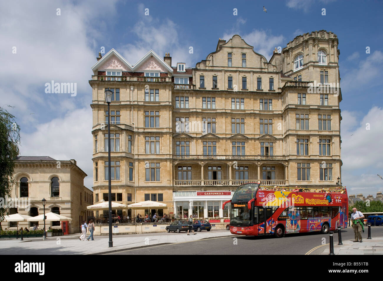 Vasca da bagno Garfunkel s Bath Hotel inizio 1900 s Somerset Gran Bretagna Regno Unito Foto Stock