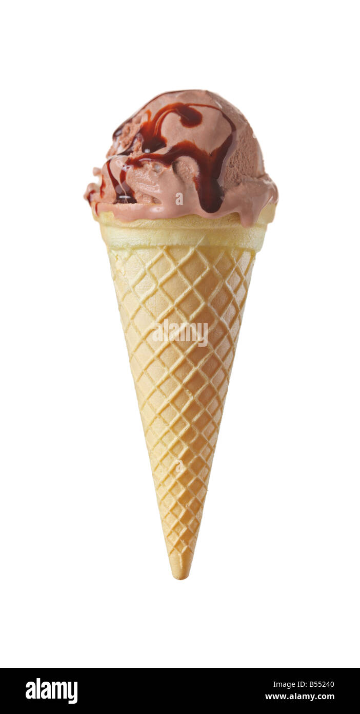 Gelato al cioccolato Foto Stock