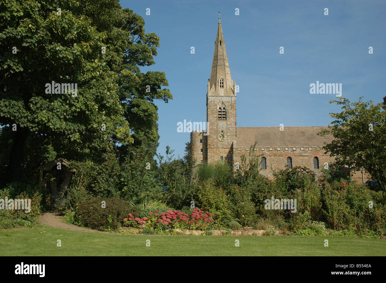 Chiesa sassone, Brixworth, Northamptonshire, England, Regno Unito Foto Stock