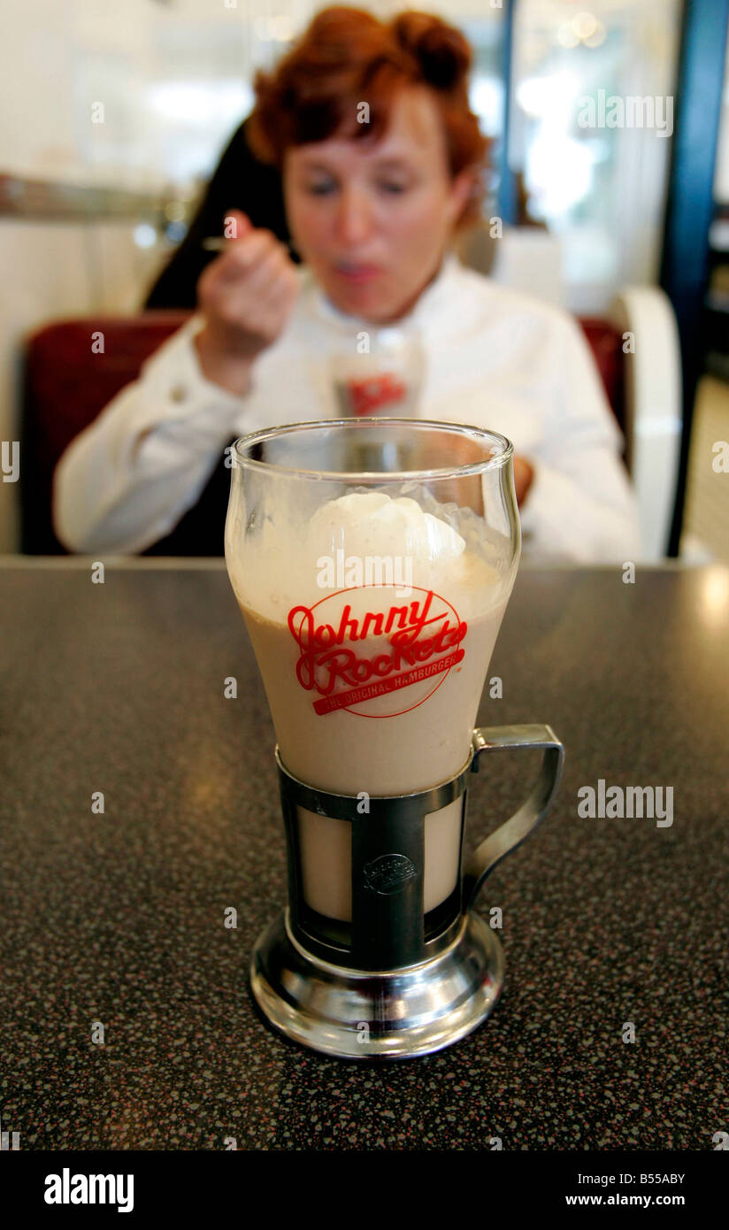 Noi di SAN FRANCISCO un frullato al Johnny Rockets PHOTO GERRIT DE HEUS Foto Stock