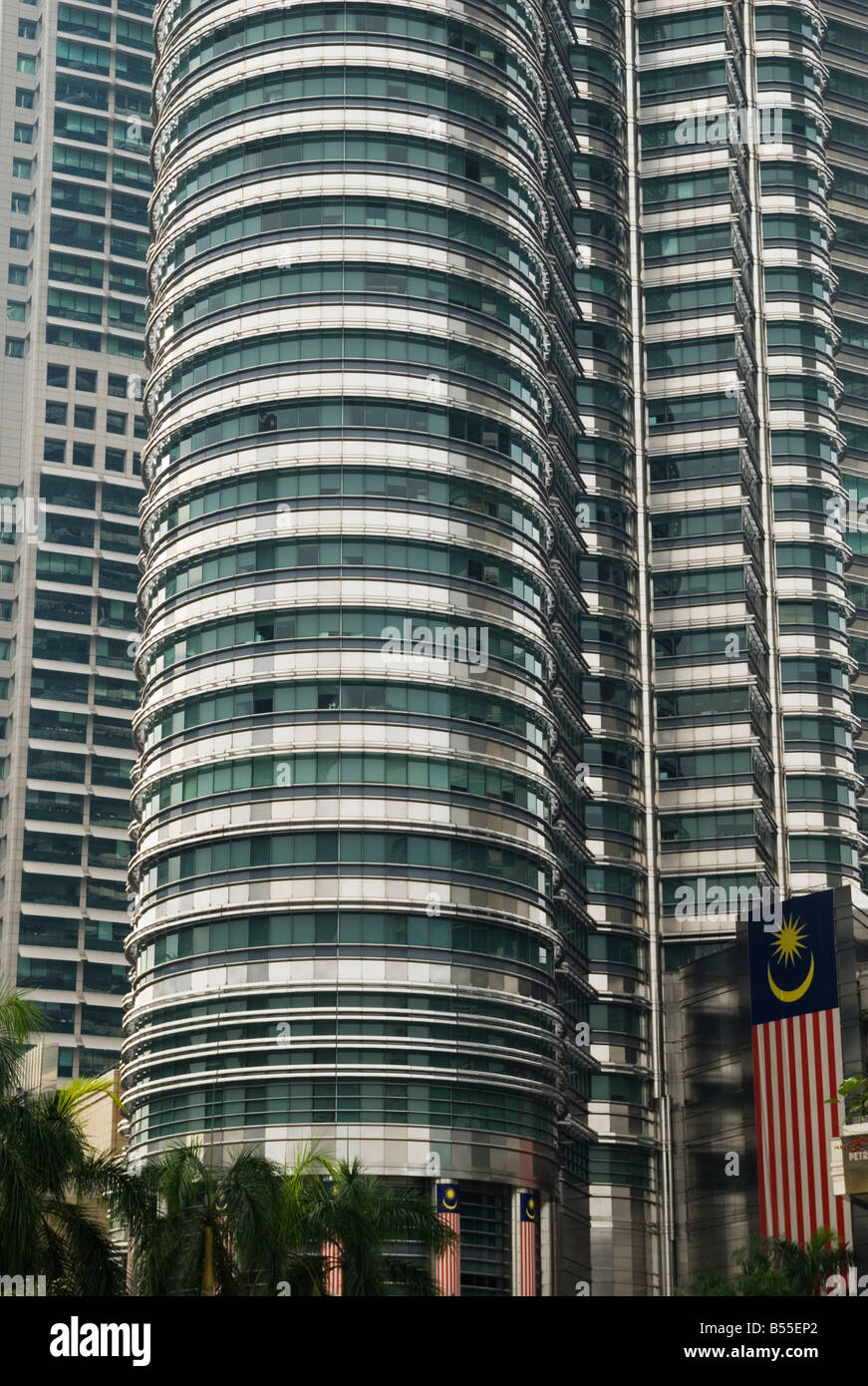 Petronas Towers di Kuala Lumpur in Malesia Foto Stock