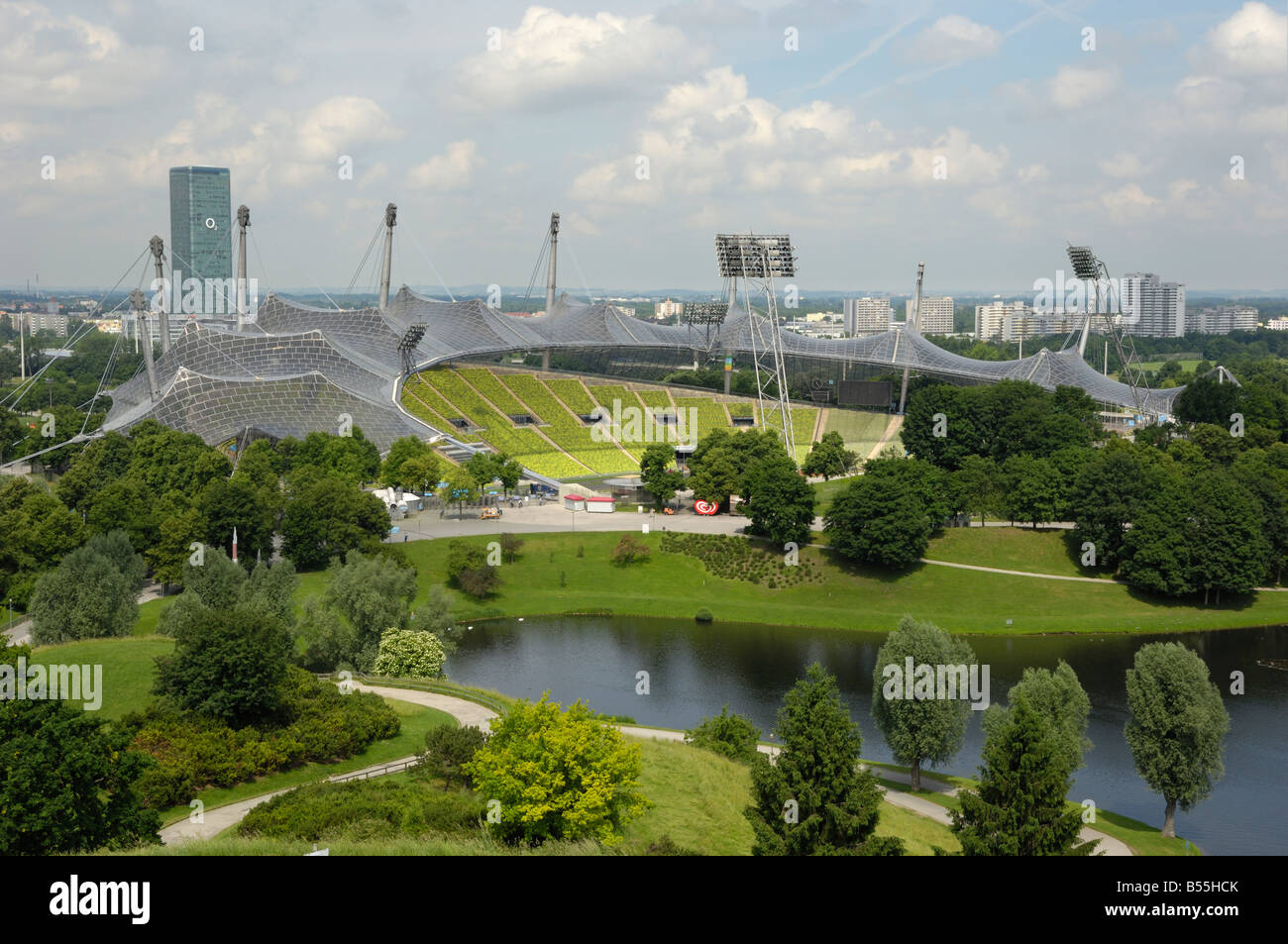 Olympiapark, Monaco, Monaco di Baviera, Germania Foto Stock