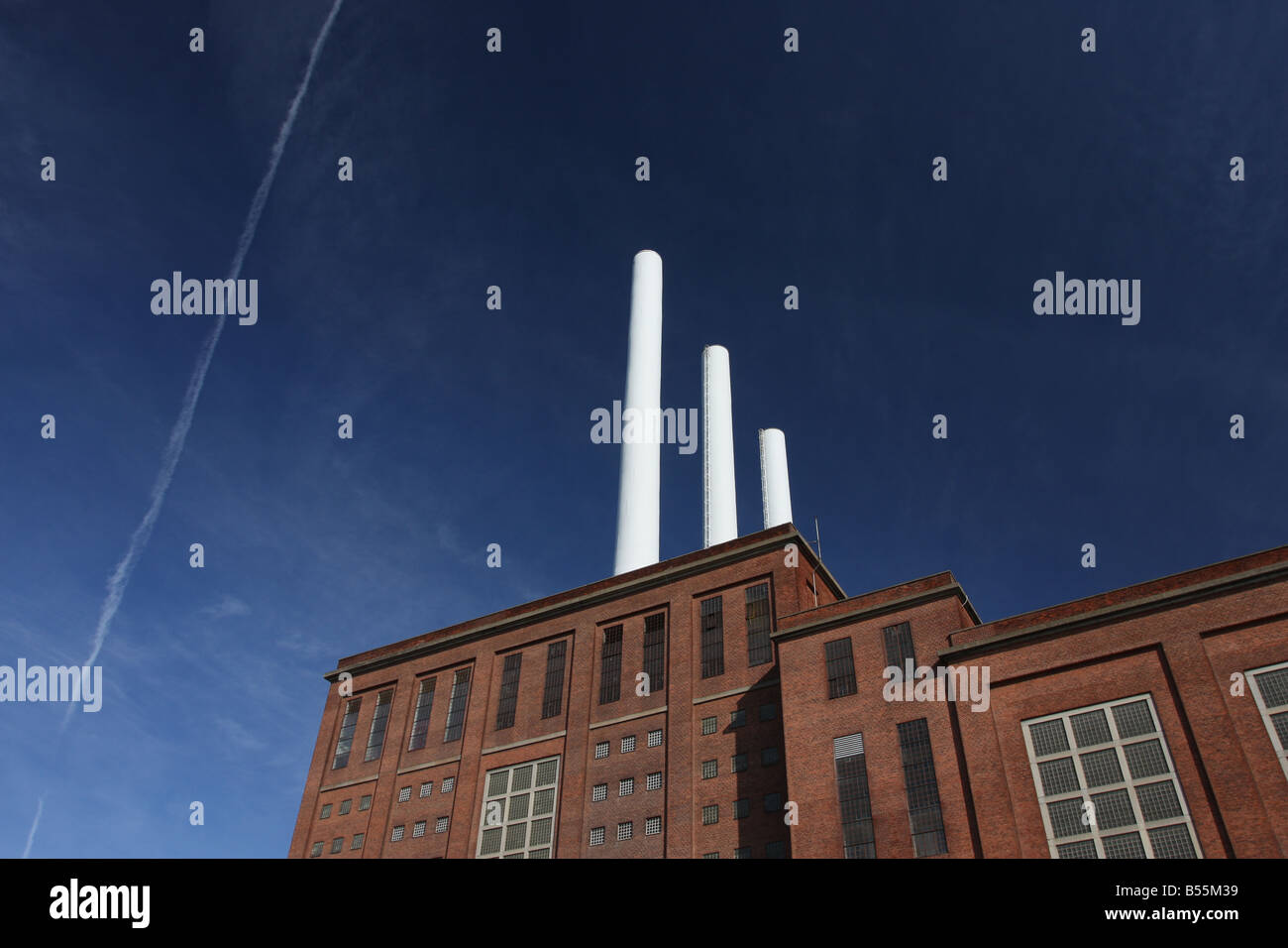 Svanemøllevaerket, un calore e la stazione di alimentazione in Copenhagen DANIMARCA- 2008 Foto Stock